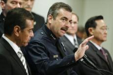LAPD Chief Charlie Beck - LA Mayor Villaraugosa - Irvine Mayor Choi